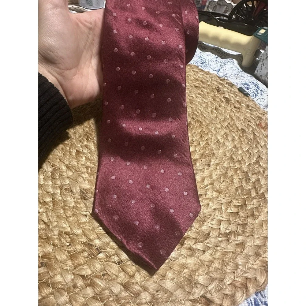 GALLIENI ITALIAN Rare Neck Necktie Wide Polk a dot Tie